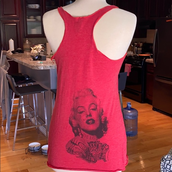 Next Level apparel Red Marilyn Monroe tank - Picture 3 of 5
